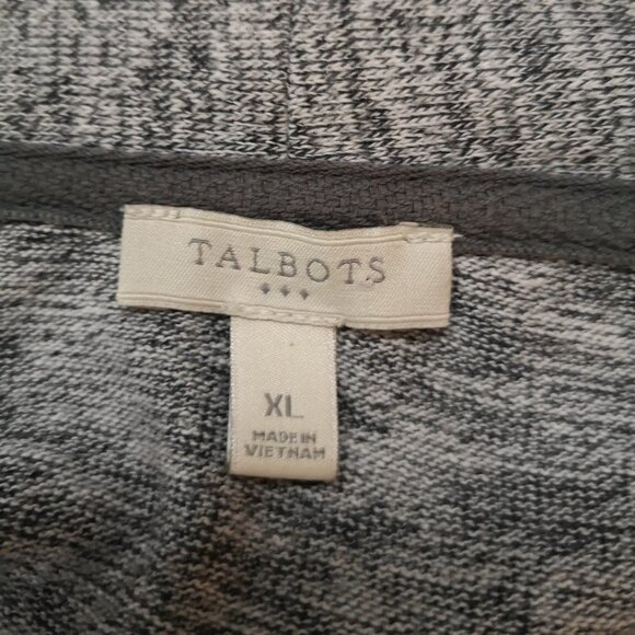 Talbots Ladies Size XL Light Grey Open Lightweight Cardigan - Picture 3 of 6